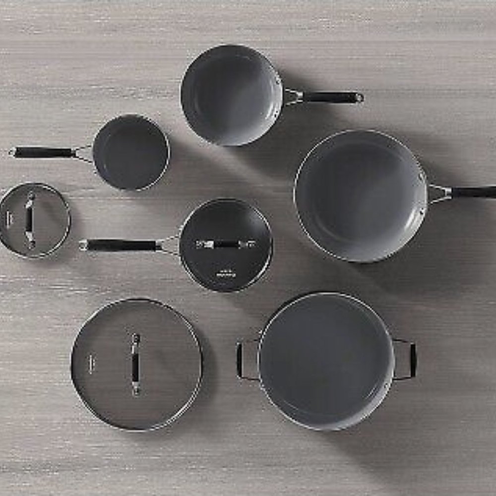 Calphalon 8pc Oil Infused Ceramic Cookware Set ( NEW WITH BOX) - Picture 3 of 8
